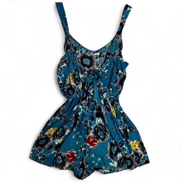 Billabong | Blue Floral Romper | Small - Picture 4 of 7